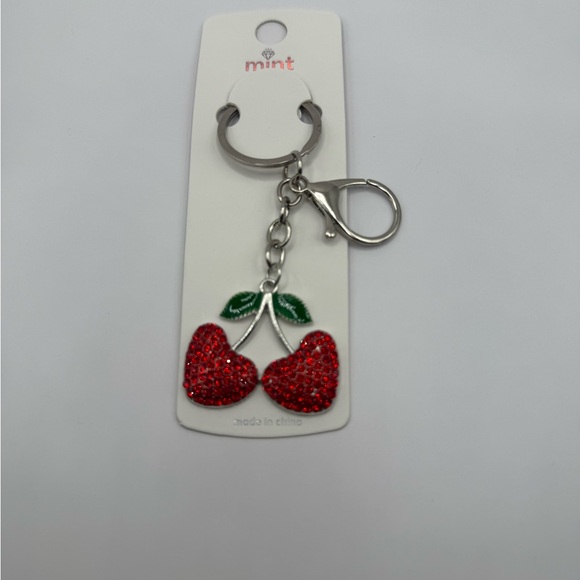 Mint Accessories - Mint Sparkling Red Cherry Keychain